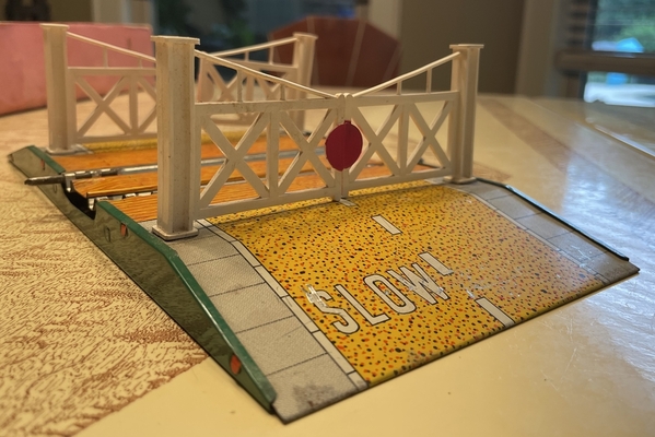 Brimtoy toy train road crossing