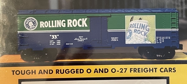 z - rolling rock box green and blue