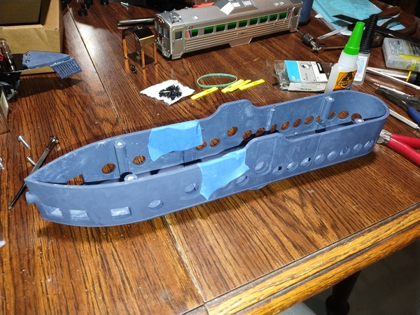 010 gluing body sections together