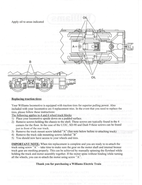 Williams F3 Instructions Page 2