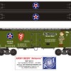 86131 ARMY AIRBORNE BEER 36ft woodside reefer car WEBSITE