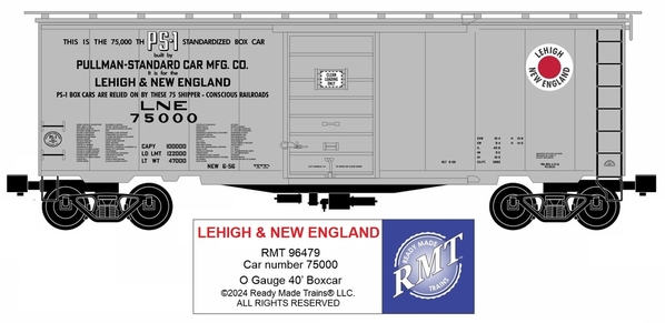 96479 LEHIGH & NEW ENGLAND boxcar website