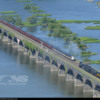 NS 956 meets 958: The NS F's and Office Cars meet NKP 765 on the Rockville Bridge