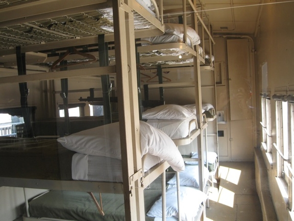 Pullman troop sleeper interior 1